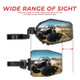 Polaris Ranger LED Lighted Side Mirrors with Green Ground Lights by Kemimoto